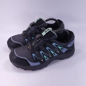 Salomon XA Comp 7 Outdoor Trail Running Shoe Womens Size 9 376461 Blue Black